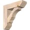 Ekena Millwork Balboa Slat Smooth Bracket w/ Offset Brace, Douglas Fir, 7 1/2"W x 26"D x 26"H BKT0806X26X26BOA06SDF - alternate 1